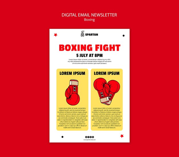 Boxing Club Template – Free Download | High-Quality PSD Templates