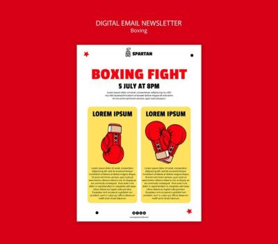 Boxing Club Template – Free Download | High-Quality PSD Templates