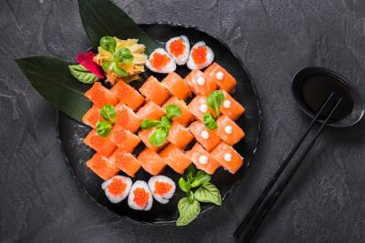 Sushi Dish at Asian Restaurant – Free Download