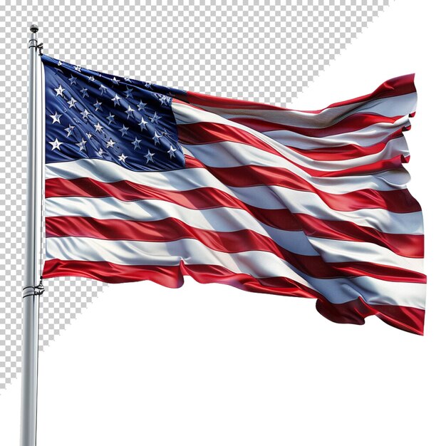 American Flag on Transparent Background – Free Download