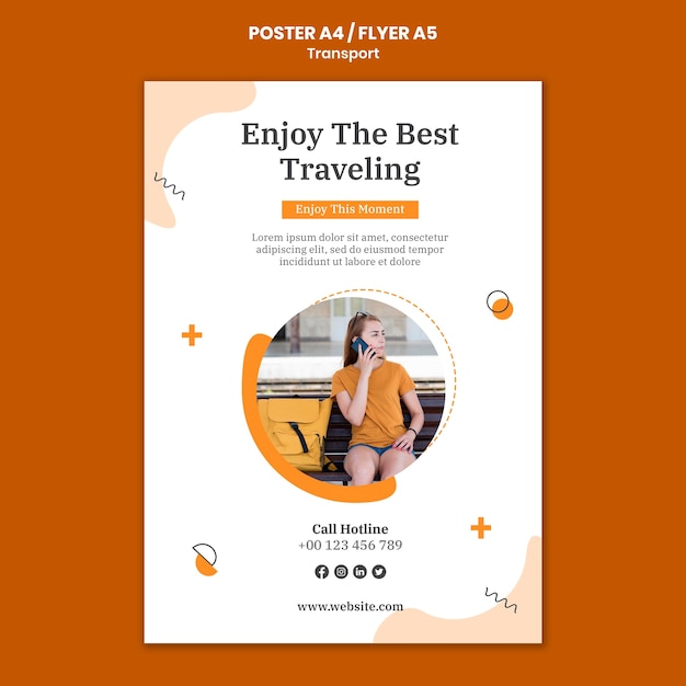 Traveling Poster Template – Free Download | PSD Templates