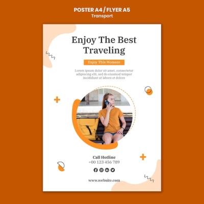 Traveling Poster Template – Free Download | PSD Templates