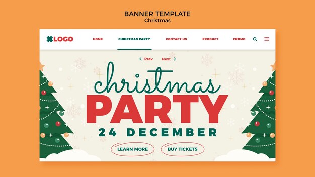 Stylish Christmas Template Design for Your Projects – Free Download