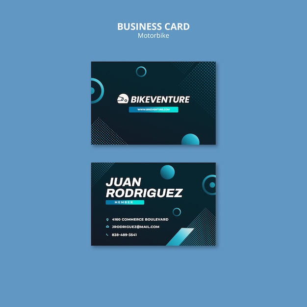 Motorbike Travel Business Card Template – Free Download