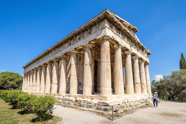 Temple of Hephaestus in Summer Athens, Greece – Free Download