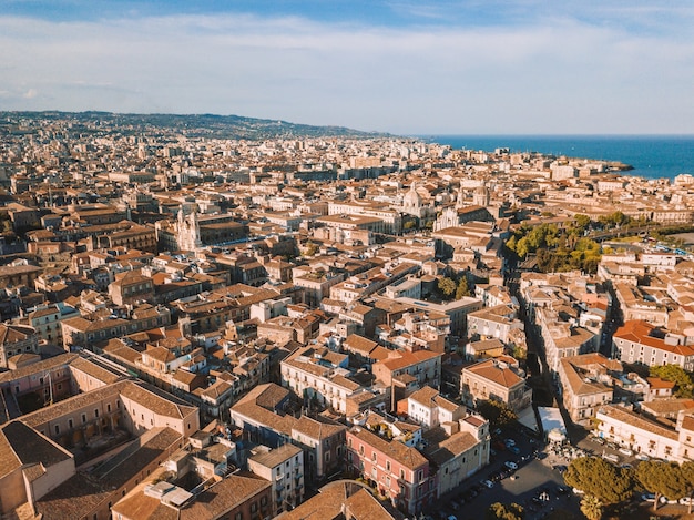 Aerial View of Catania, Italy – Free Download Stock Photo