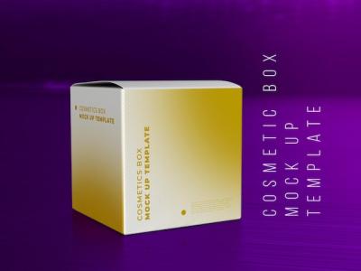 Classic Clear Design Cosmetic Box Mockup Template – Free Download