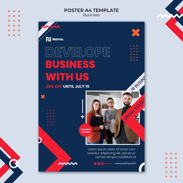 Business Development Poster Template – Free Download