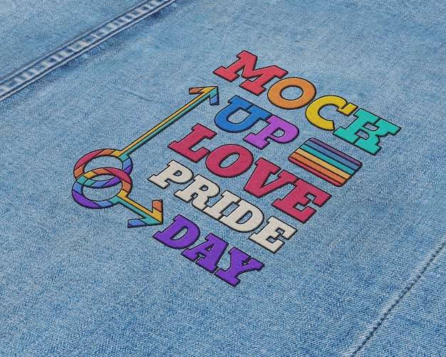 Pride Day Patch Mockup Design – Free Download