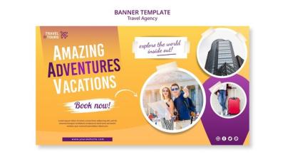 Travel Agency Template Banner – Free to Download