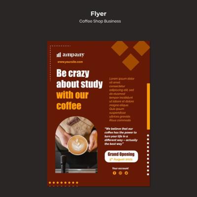 Coffee Shop Business Flyer Design Template – Free Download