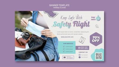 Travel and Safety Banner Template – Free Download