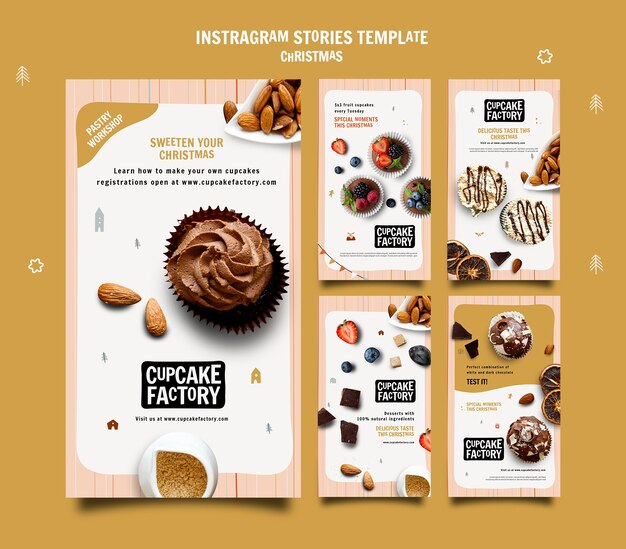 Christmas Cupcake Factory Instagram Stories – Free Download