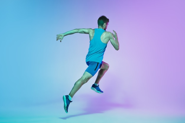 Active Young Caucasian Man Running – Free Stock Photo for Download