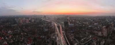 Aerial Drone Panorama View of Chisinau, Moldova at Sunset – Free Download