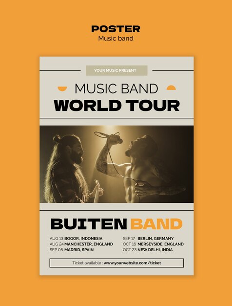 Music Band Template Design – Download for Free