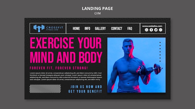 Gym Web Template – High-Quality Design for Fitness Websites, Free Download