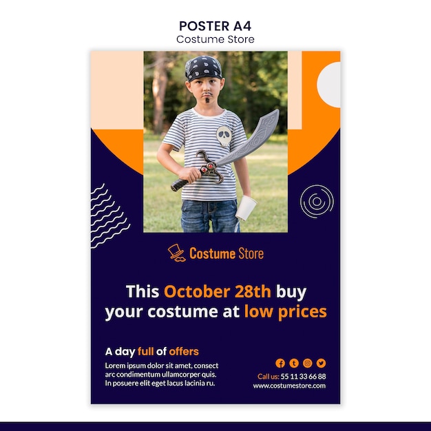 Halloween Costume Poster – Free Download of Stock Photos