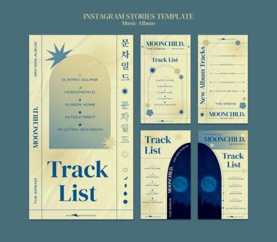 Music Album Instagram Story Design Template – Free Download