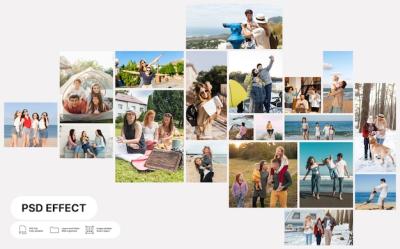 Collage Grid Photo Effect – Free Download