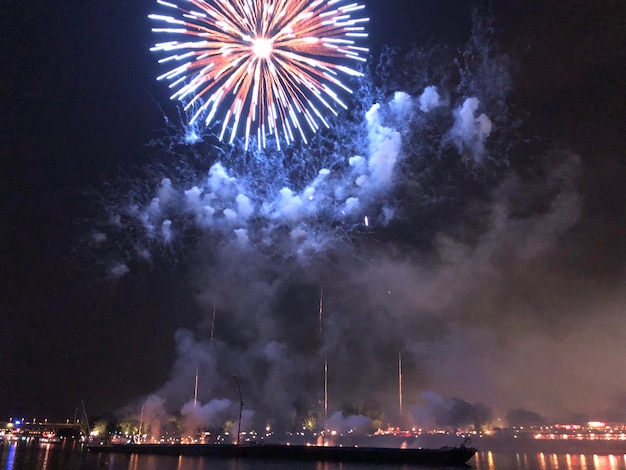 Stunning Low Angle View of Firework Display at Night – Download Free Stock Photo