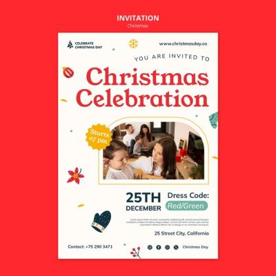 Christmas Template Design – Free Download for Stunning Projects