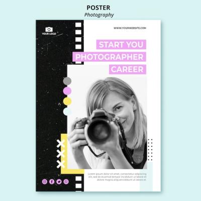 Creative Photography Poster Template – Free Download