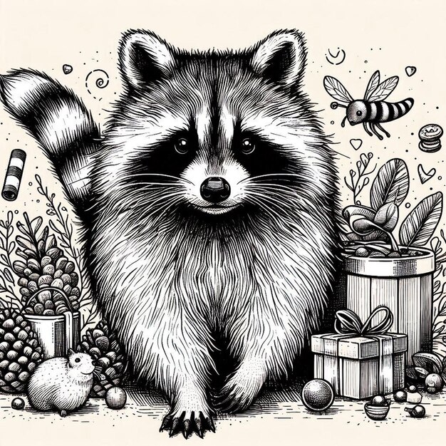 Raccoon Coloring Pages – Fun and Creative Designs for Kids | Free Download