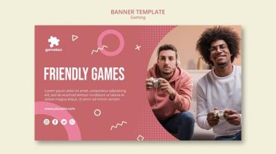 Gaming Concept Banner Template – Free Download