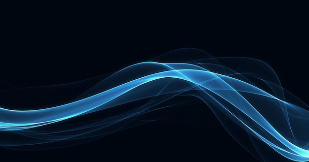 Glowing Blue Lines on Dark Background – Free Stock Photo for Download