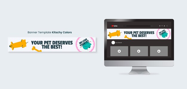 Veterinary Clinic Kitsch Colors Template – Free Download