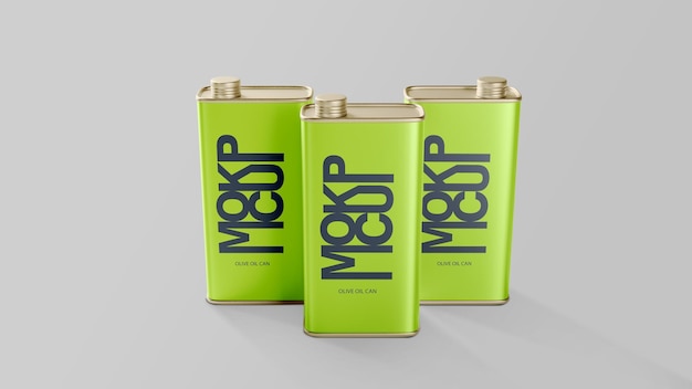 Mockup Olive Oil Cans 004 – Free Download