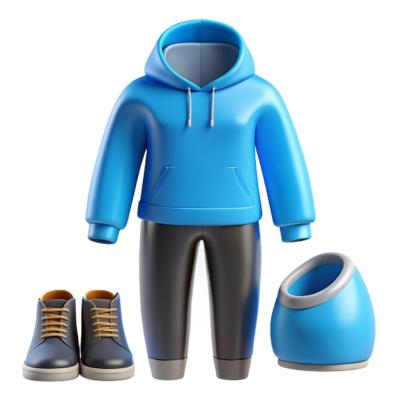 A Blue Hooded Jacket Featuring “The Shoes” – Free Download