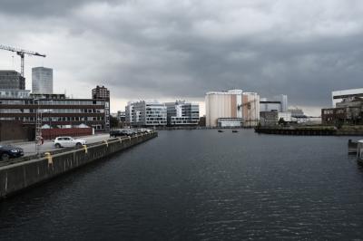 Coastal City Under Grey Clouds – Free Stock Photo Download