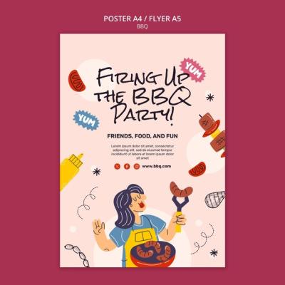 BBQ Party Template Design – Free Download for Your Next Event