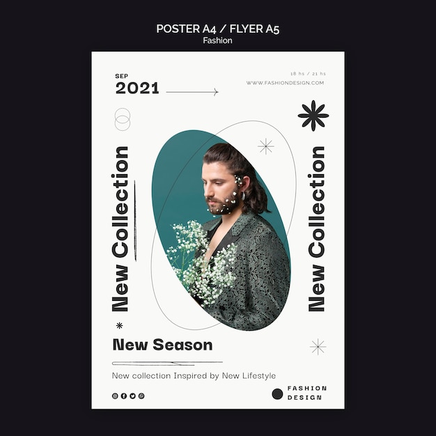 Fashion Poster Design Template – Free Download