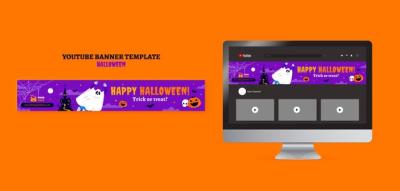 Halloween Flat Design Template – Free Download