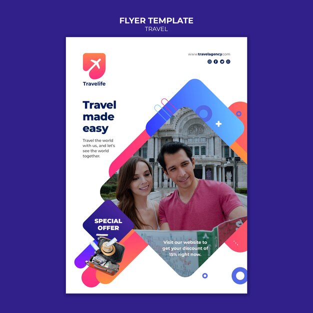 Traveling Offer Flyer Template – Free Download Stock Photos