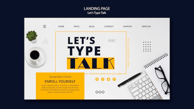 Landing Page Template for Enhanced Work Productivity – Free Download