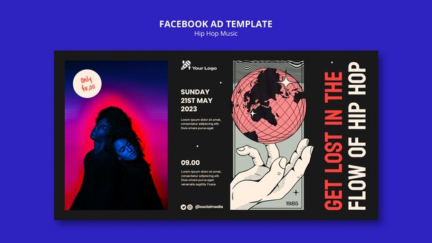 Hip Hop Music Template Design – Free Download