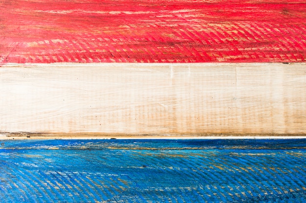 Patriotic Painted Wooden Plank in Red and Blue – Free Download