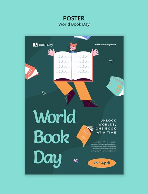 World Book Day Celebration Poster Template – Free Download