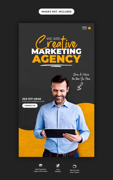 Creative Instagram Story Template for Business Promotion – Free Download