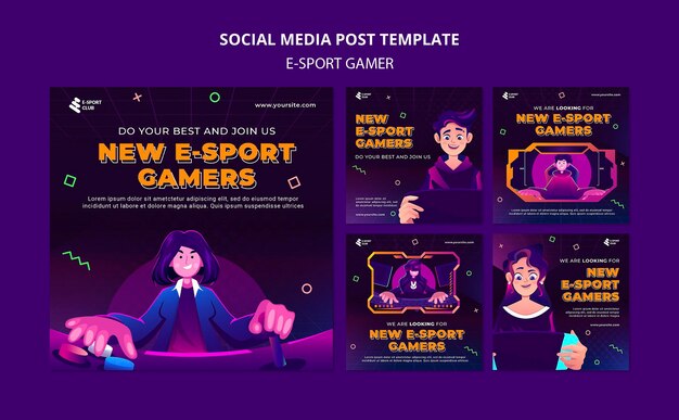 E-sport Games Social Media Posts – Free Stock Photo Download