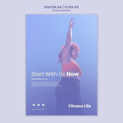 Fitness Nutrition Poster Template – Free Download