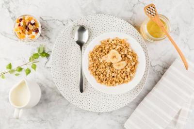 Delicious Cereal Bowl with Yogurt and Sweets – Free Stock Photo for Download