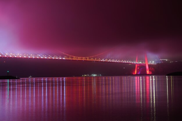 Yavuz Sultan Selim Bridge in Fog: Stunning Views in Istanbul, Turkiye – Free Download