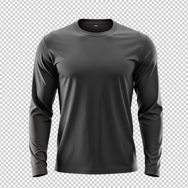 Black Sweatshirt Mockup Template – Front View on Transparent Background | Free Download