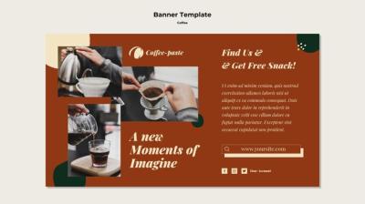 Coffee Shop Banner Template – Free Download