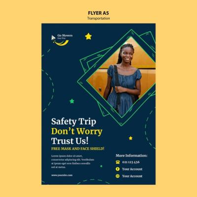 Transportation Service Flyer Template – Free Download